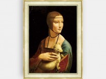1574.레오나르도 다빈치 - 담비를 안고 있는 여인